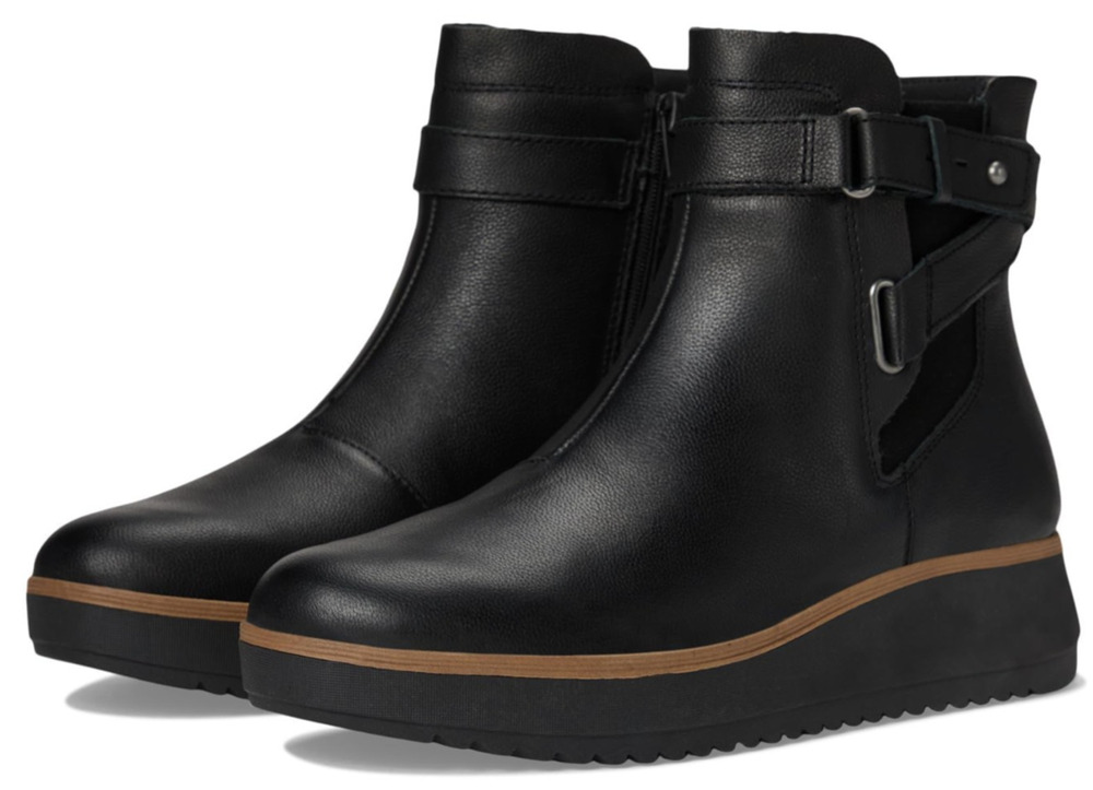 Clarks Zylah Faye Women's ankle boot Black Leather Size 8
